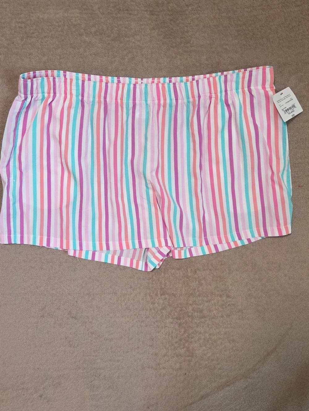 jcpenney Pastel Striped Sleep Shorts in Pink, Mint & White